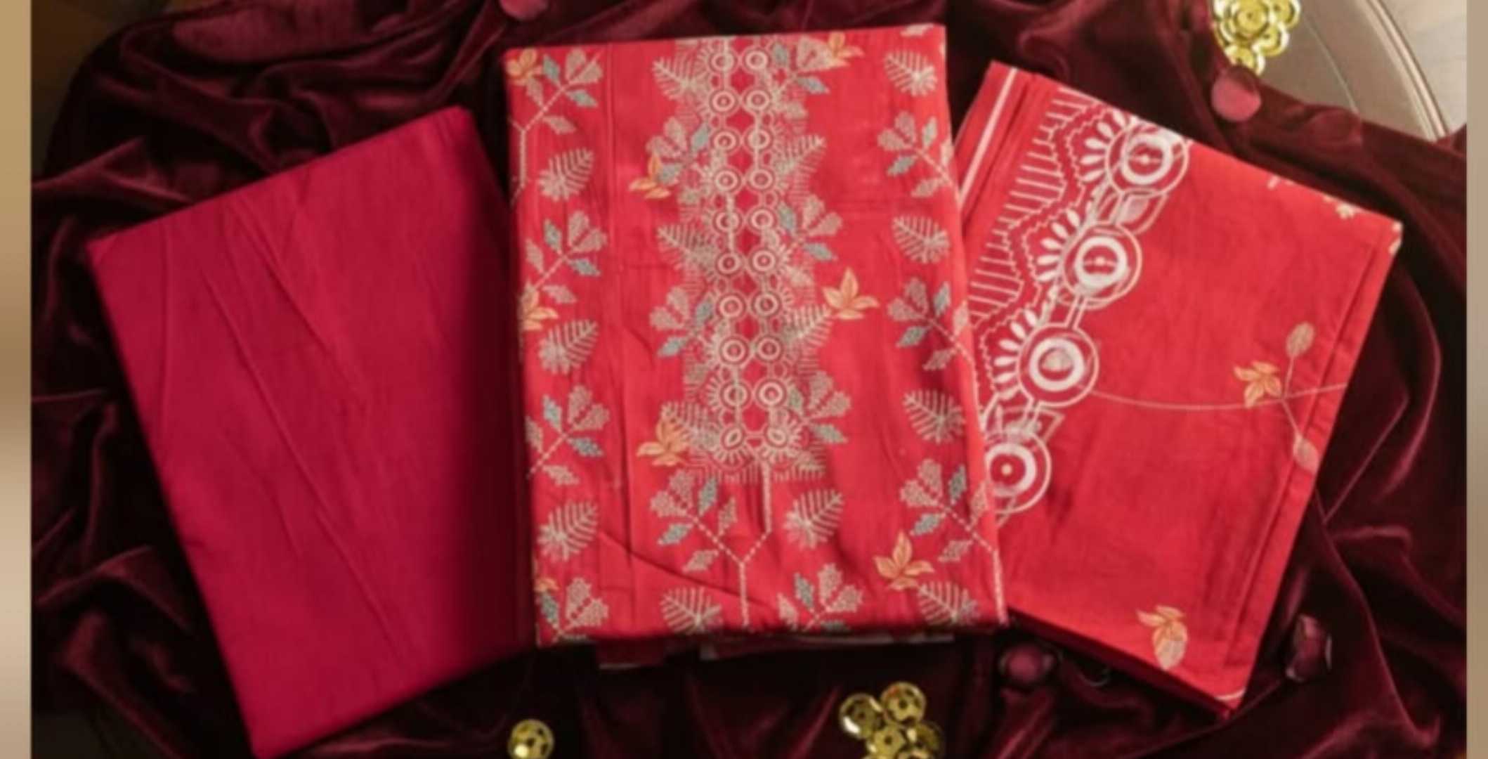 পাকিস্তানি হুর পিওর কটন ডিজিটাল প্রিন্ট থ্রি পিস
