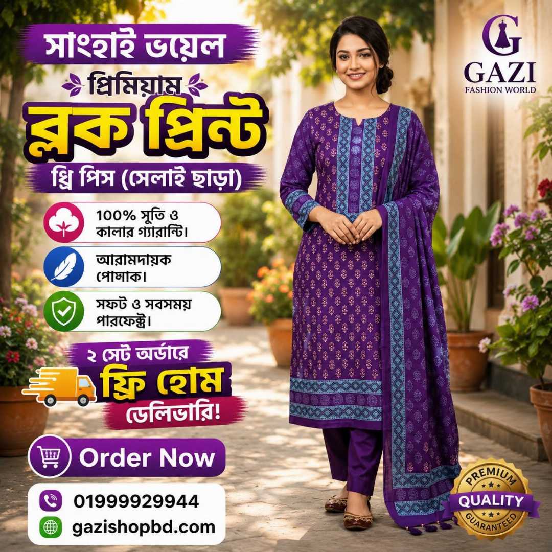 অর্ক,সেঞ্চুরি,ব্লক,থ্রি-পিছ,(সেলাই,ছাড়া)